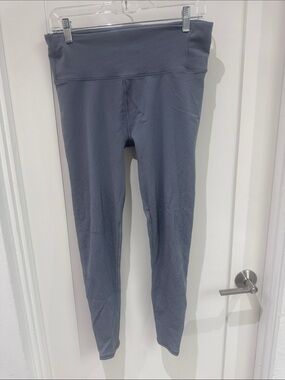 Lululemon High-Waist Textured Leggings - Slate Grey - Size 12